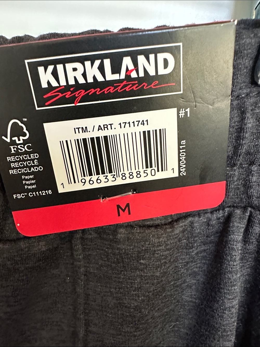 NWT Kirkland Signature Women’s Dark Charcoal Drawstring Lightweight Pant M - Picture 4 of 9